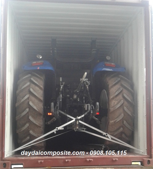 Cách Chằng buộc xe cơ giới trên container